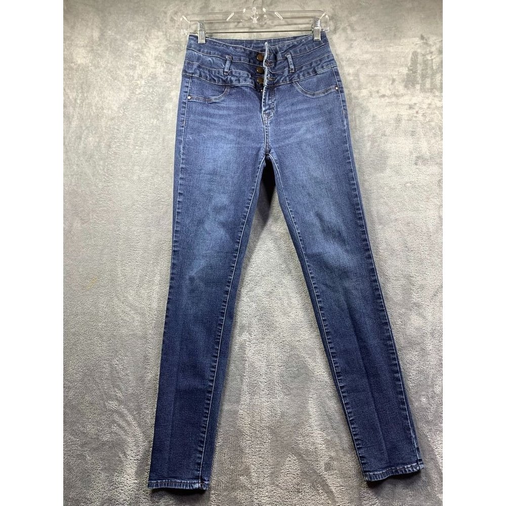 Refuge Blue High Rise Skinny Jeans For Women Size 6 (887)